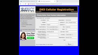 DKS - Remote Account Manager Software Cellular Registration screenshot 5