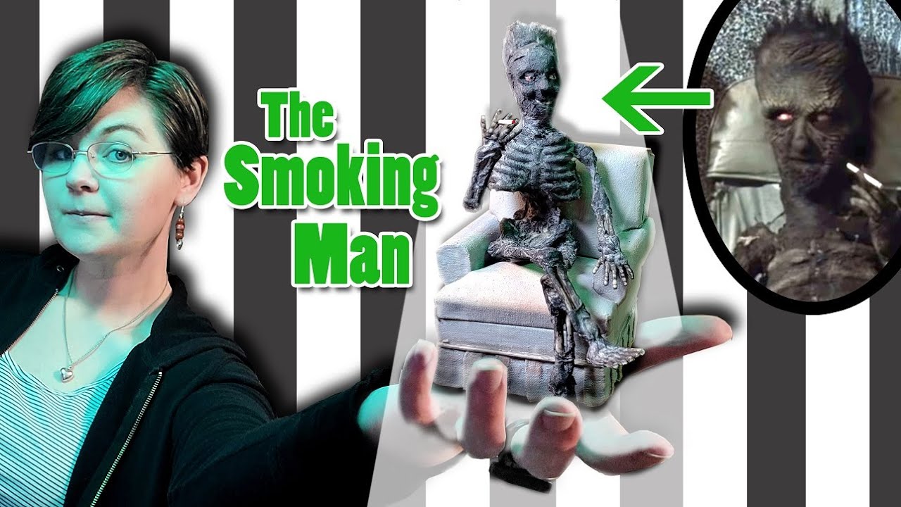 cigarette guy beetlejuice The Smoking Man IN MINIATURE for my Beetlejuice Dollhouse!!🤍🖤🤍🖤