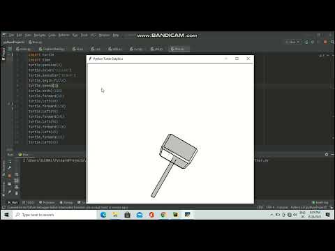 Draw thor hammer using python with code
