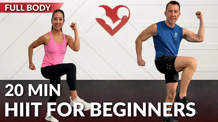 20 Min HIIT Workout for Beginners for Fat Loss - Standing No Jumping No Repeat Easy Low Impact