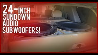 2 24-inch SUNDOWN Audio Sub-woofer install!