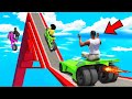 SHINCHAN AND FRANKLIN TRIED THE IMPOSSIBLE SPEED BOOSTER STAIR STEP PARKOUR CHALLENGE GTA 5