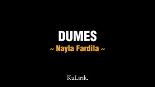 DUMES Nayla Fardila Lirik lagu KuLirik