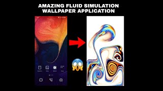 Fluid simulation wallpaper| Make Your Mobile Homescreen Amazing| Swipe Water Simulation Walpaper App screenshot 1