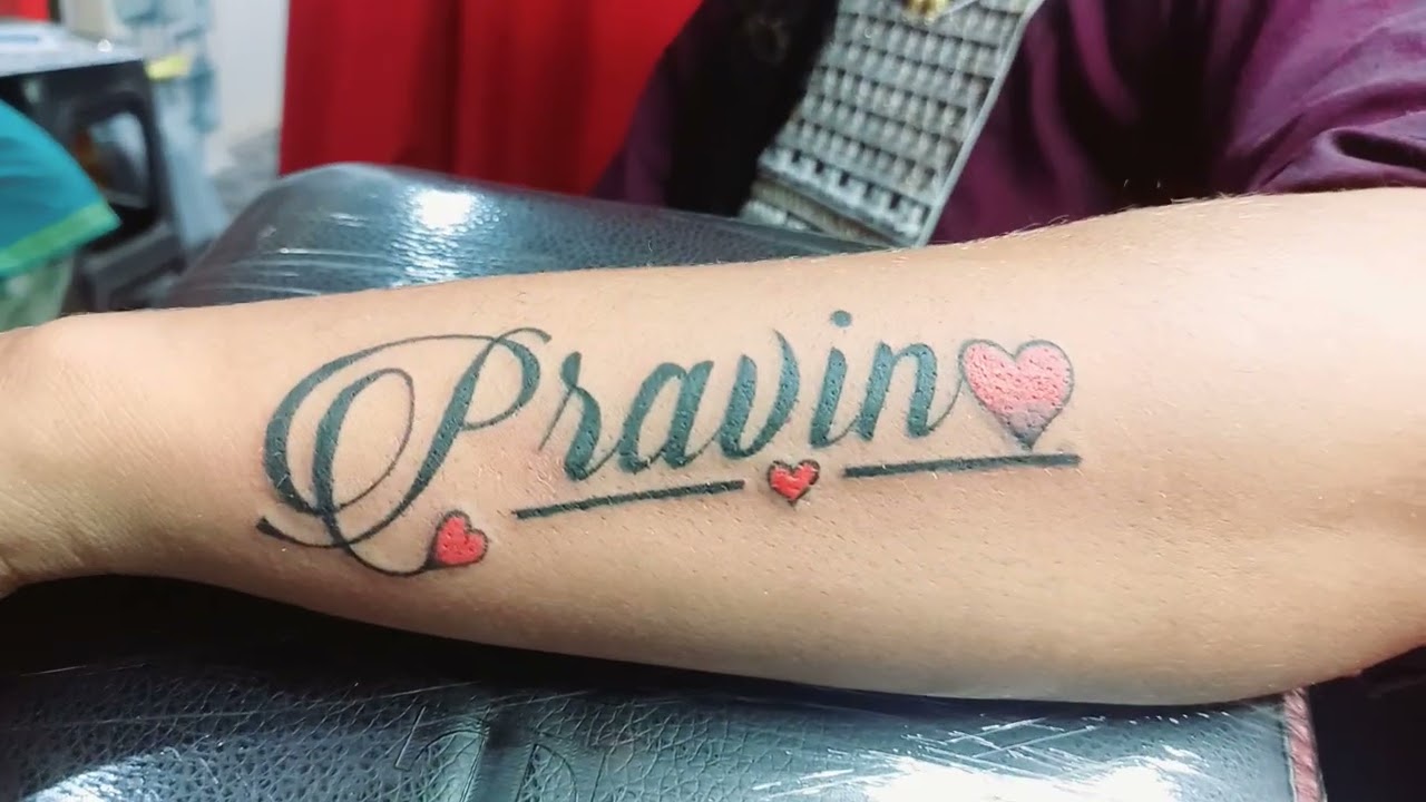 Pravin Name Tattoo  Name tattoo Tattoos Infinity tattoo