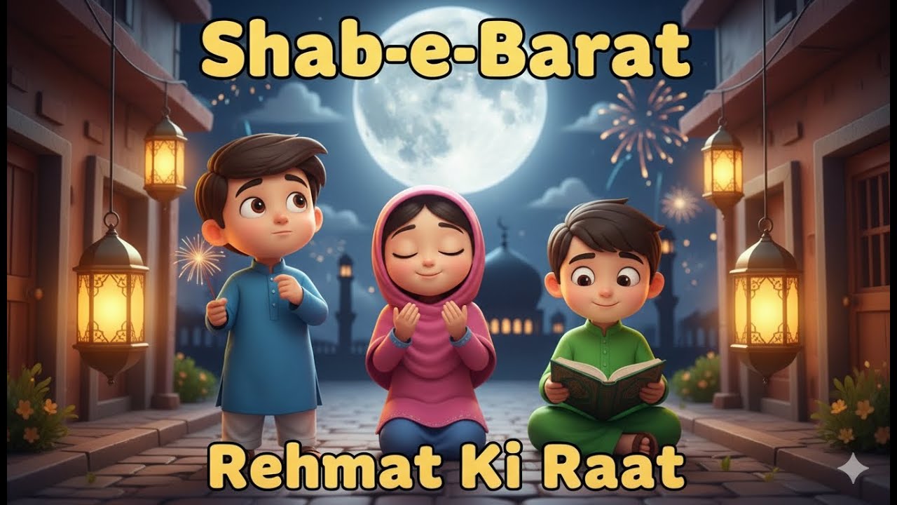 Shab-e-Barat Ki Raat | Islamic Kids Cartoon Story in Urdu | Patakhay Ya Ibadat? 