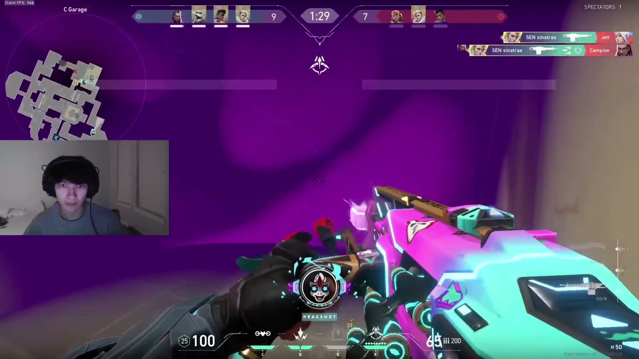 Sinatraa trolling opponents with odin in radiant rank