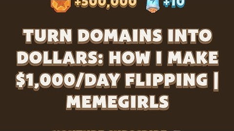 Turn Domains Into Dollars: How I Make $1,000/Day Flipping | MemeGirls video code