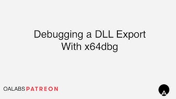 Debugging a DLL Export With x64dbg [Patreon Unlocked]