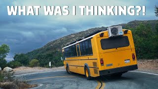 My Sketchiest Moment Driving a 40 Foot School Bus Conversion by Mobile Dwellings 6,221 views 1 year ago 4 minutes, 21 seconds