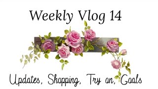 Weekly Vlog 14: Updates, shopping, try on.