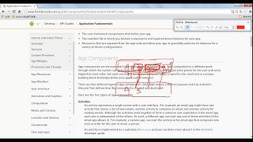 Android层次分析 –从顶层到底层3 android application app components与它的callbacks