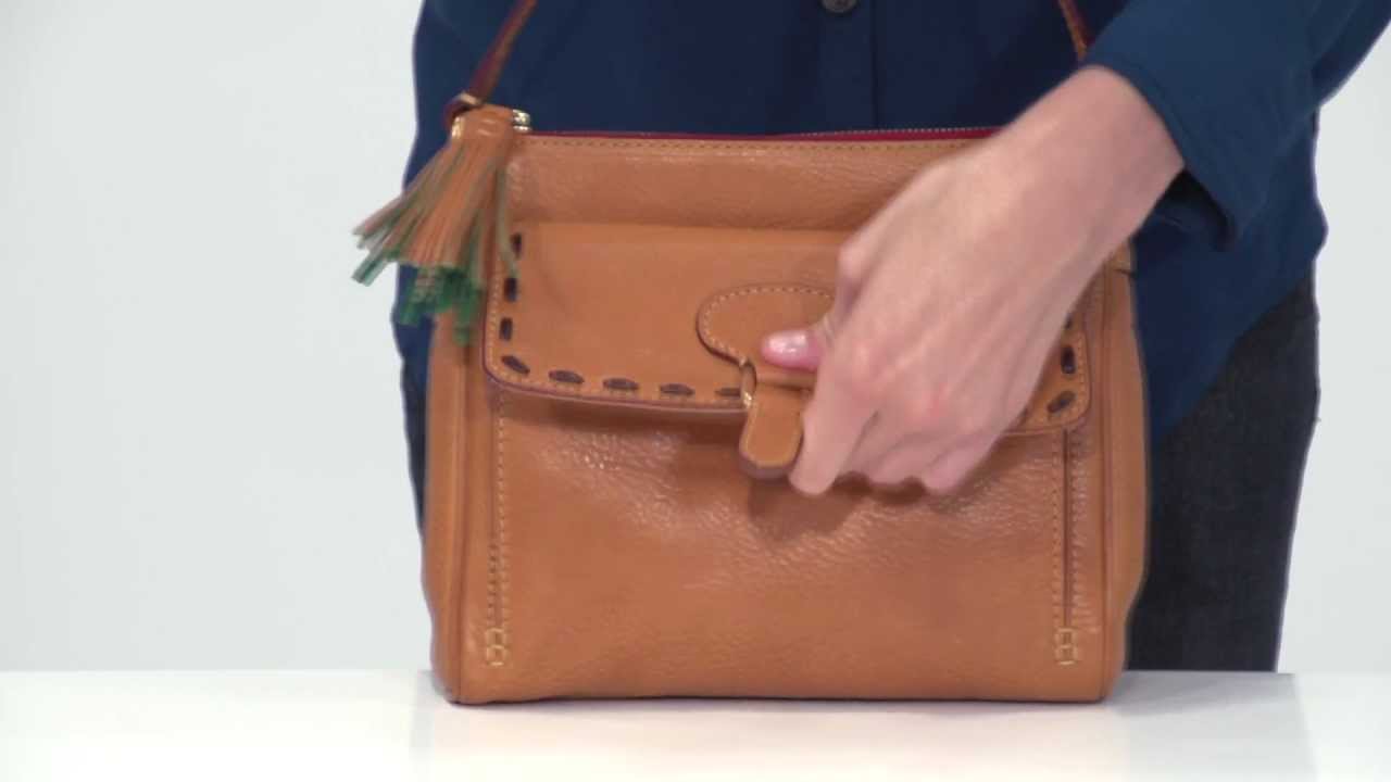 Dooney & Bourke Florentine Leather Pocket Crossbody on QVC 