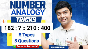 Number Analogy Tricks | Reasoning Tricks | Maths Tricks | imran sir maths 