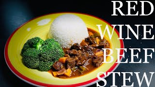Beef Stew Cooked in Red Wine Sauce