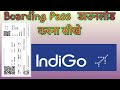 INDIGO Boarding Pass How to Apply ! Flight  का बोर्डिंग पास कैसे निकाले ! INDIGO BOARDING PASS