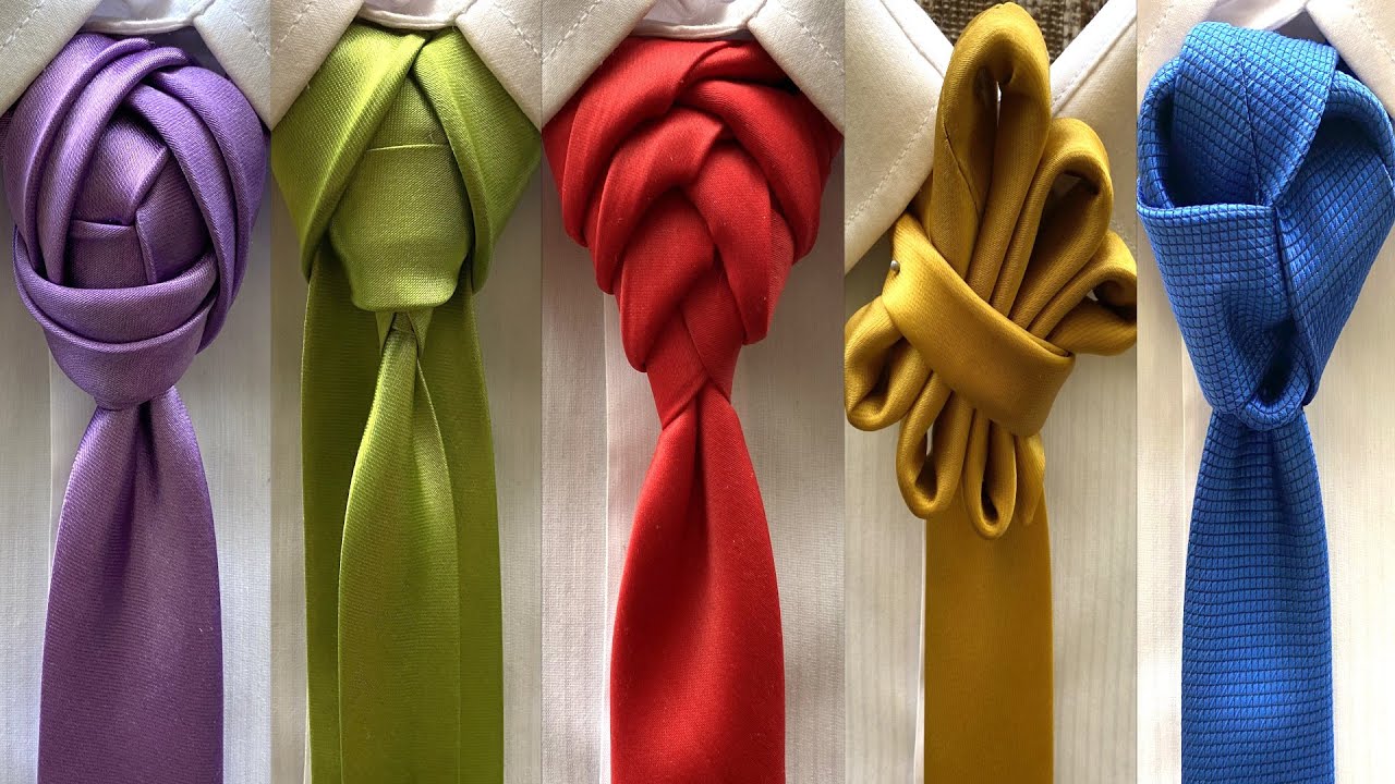 5 Amazing ways to tie a tie - YouTube