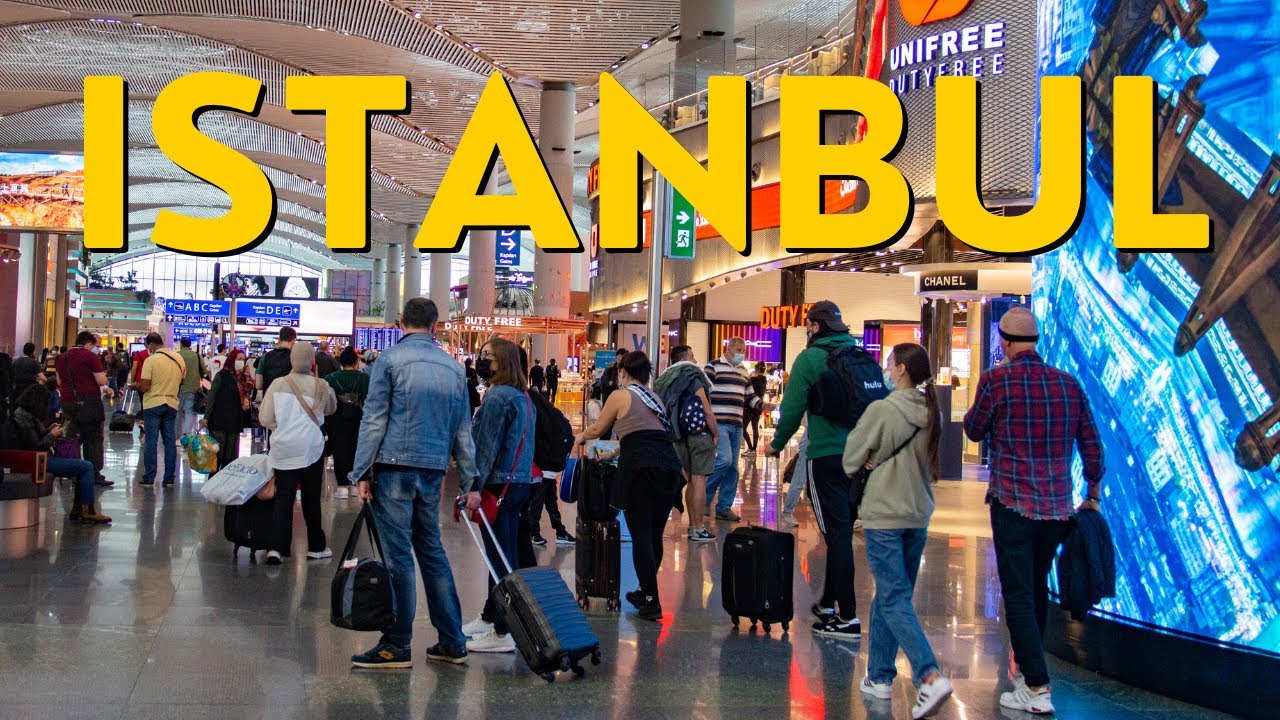 [4K] Walk to Istanbul Airport Turkey | Stanbul Airport Travel Vlog 2022 | Istanbul Airport Tour