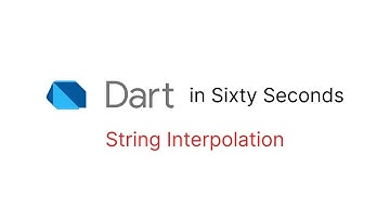 String interpolation – Dart in Sixty Seconds