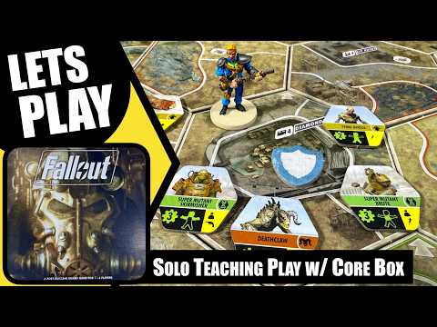 FALLOUT the Board Game Solo Playthrough with Teach - Core Box Vault Dweller | Fantasy Flight Games