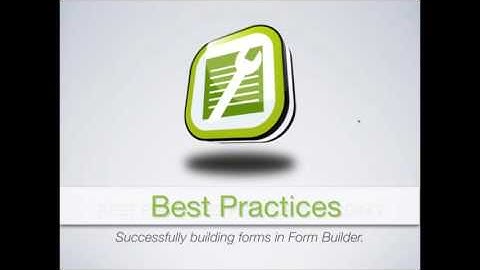 May 2016 Form Builder 101: Art of Form Building