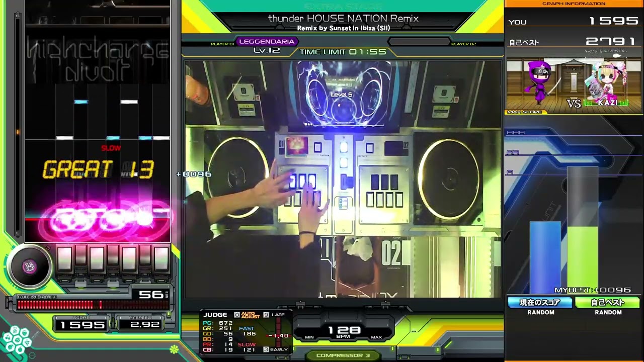 thunder HOUSE NATION Remix [SPL HARD] いつかSP皆伝になる男199