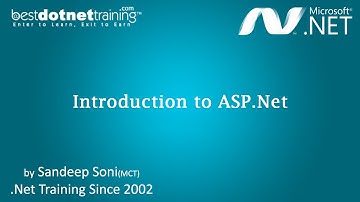 Introduction to ASP - ASP .Net Video Tutorials for Beginners
