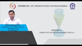 Lecture 11: Intro to CUDA programming (Contd.)