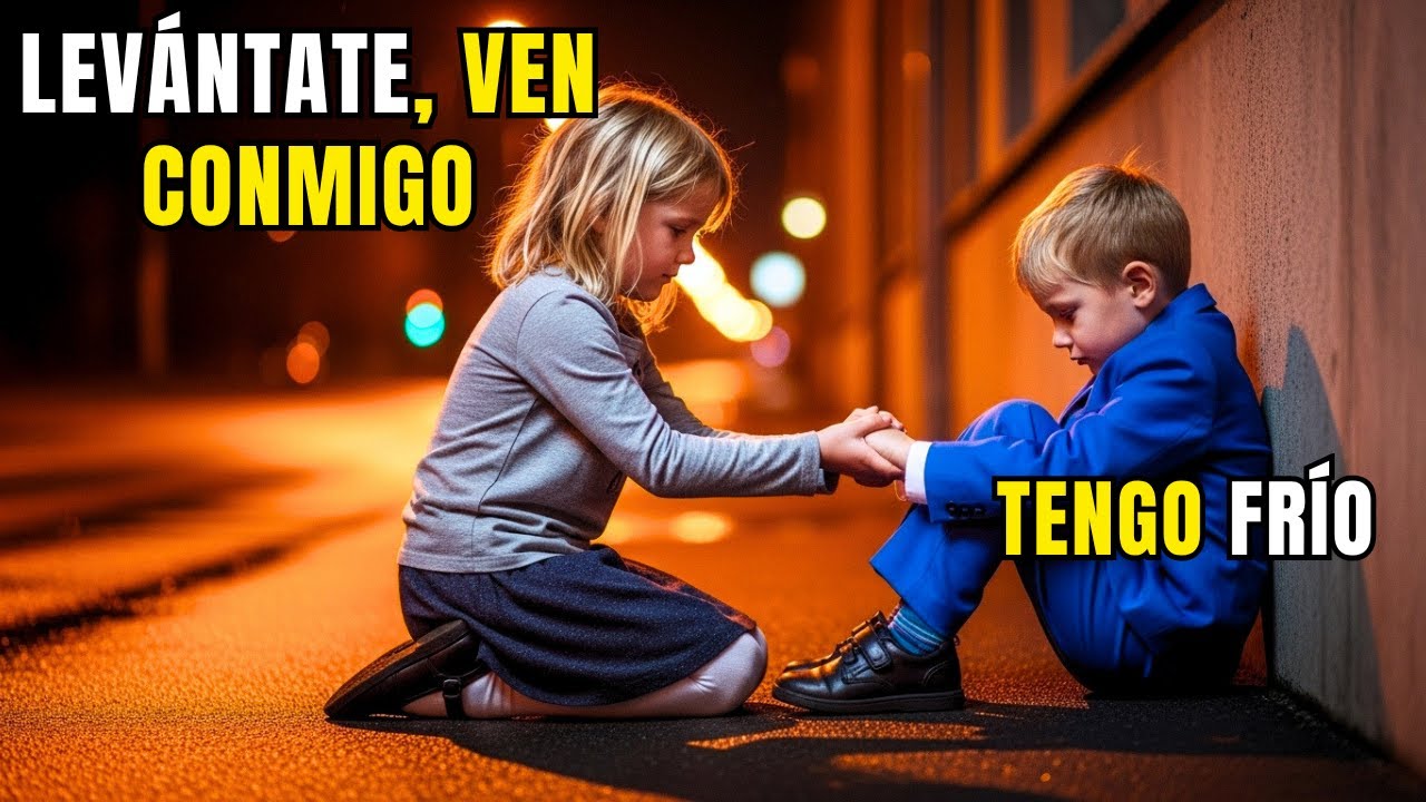 Niña pobre protege a un niño hambriento y helado — al día siguiente un CEO la reclama como hija...