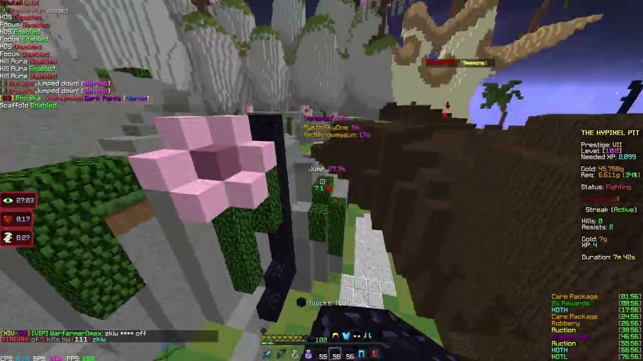 Brutality Client Update 1.7.0 | Scaffold & Performance Improvements | Hypixel Pit Venom Gameplay