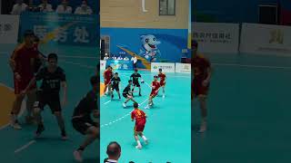 Dynamic handball action in custom jerseys, tailored for performance &amp; style Stand out on the court!
