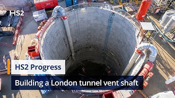 How engineers are building a tunnel ventilation shaft for the HS2 tunnels in London