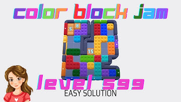 Color Block Jam Level 599 Easy Solution Walkthrough