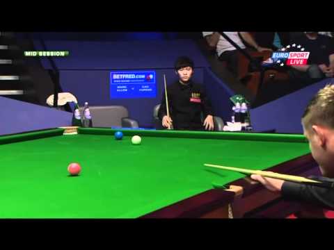 Курьез с Марком Алленом в игре с Цао (World Snooker Championship 2012)