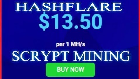 HashFlare🔴SCRYPT mining Litecoin, Dogecoin and other altcoins.