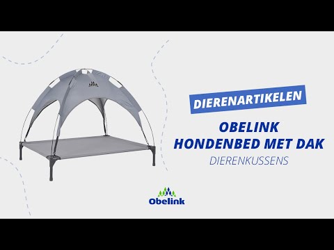 Hondenligbed met dak verhoogd hondenstretcher - ademende stof - Medium Hondenligbed met dak verhoogd hondenstretcher - ademende stof - Medium