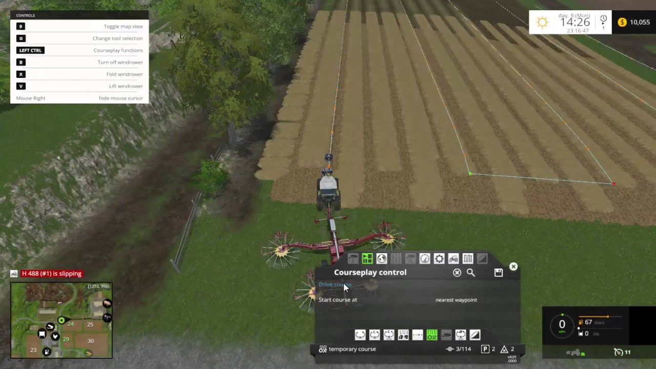 Farming Simulator Tutorials Collecting Straw with Courseplay YouTube
