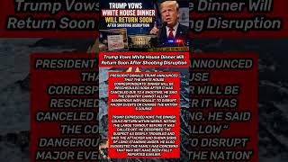 #Trump #WhiteHouse #BreakingNews #USPolitics #Security #WHCD #AmericaStrong #LawAndOrder #Leadership