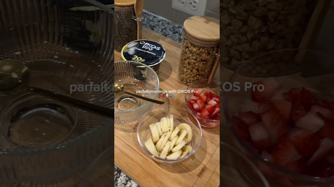 Protein Packed Parfait With OIKOS Pro Vanilla Delicious Breakfast Bowl Ideas 