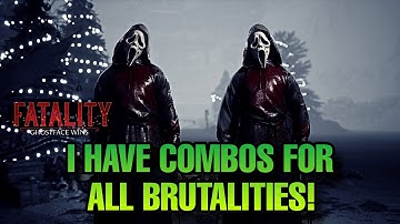 GHOSTFACE BRUTALITY COMBO VIDEO! (ALL BRUTALS!) (MK1)