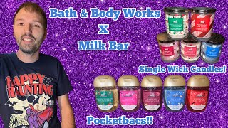 картинка: Bath & Body Works X Milk Bar Haul | Первые впечатления | Свечи с одним фитилем и карманные свечи