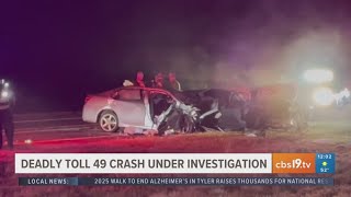 2 dead, 1 in critical condition after 2-vehicle crash on Toll 49