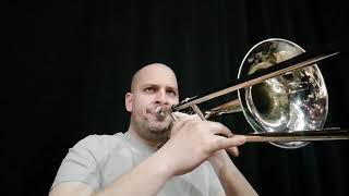 Brahms Symphony no.1 bass trombone excerpt (4th movement), GSO, Milán Mezősi - bass trombone