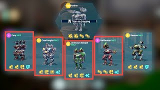 หุ่นยนต์สงคราม:  Fafnir, Angler, Hellburner, Fury, Seraph | การเล่นเกม WR