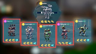 War Robots: Fafnir, Angler, Hellburner, Fury, Seraph | WR Gameplay