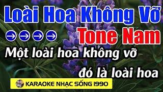 Loài Hoa Không Vỡ - Karaoke Tone Nam - Karaoke Nhạc Sống 1990 - Beat Mới