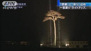 【震災】感謝と祈り込め・・・一夜限りのライトアップ（11/12/25）