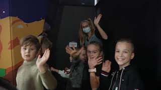 Interactive Kids Cinema Cinamon Kino Kids Lithuania Opening. Bea World 2021 Water Laser Show Entry