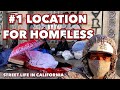 NUMBER #1 LOCATION FOR HOMELESS IN CALIFORNIA || MORE HOMELESS IN DOWNTOWN || SKID ROW STREET LIFE