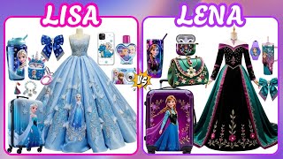 ✨ Lisa or Lena: Elsa ❄️ vs Anna 🌸 – Frozen Glam Decor or Royal Cozy Accessories? 💕